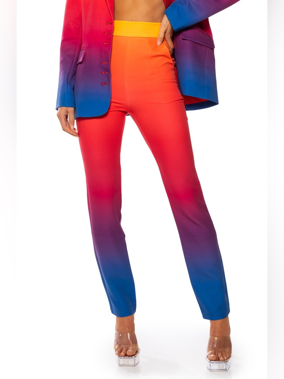 SUNSET IN PARADISE OMBRE SKINNY PANTS - Size Large